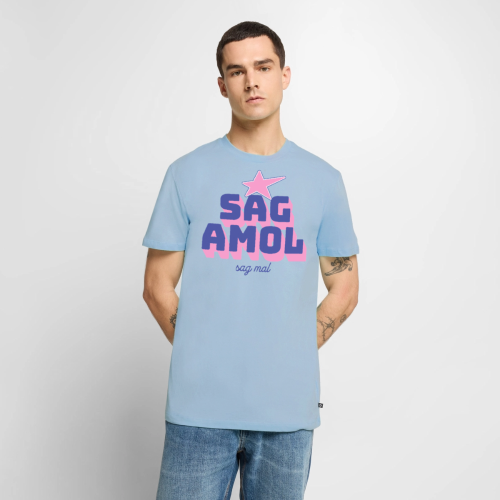 Sagamol Design – Männer Premium T-Shirt - Hellblau