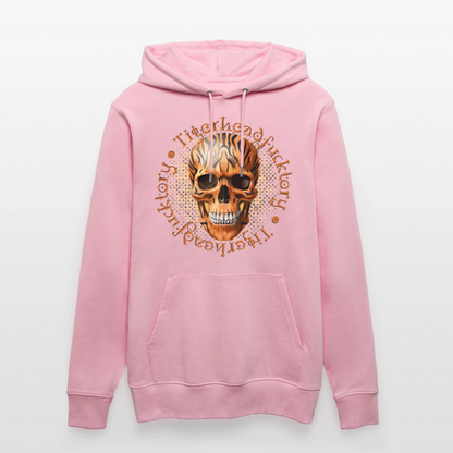 Tiger skull Design – Unisex Bio-Hoodie - Hellrosa