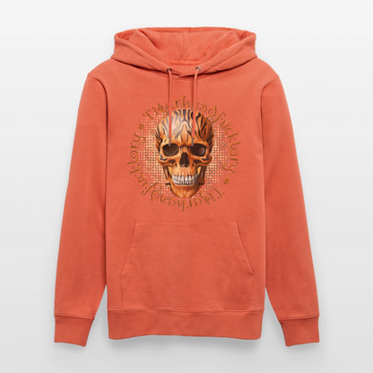 Tiger skull Design – Unisex Bio-Hoodie - Hellrot