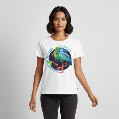 Jungle Design – Frauen Premium T-Shirt - Weiß