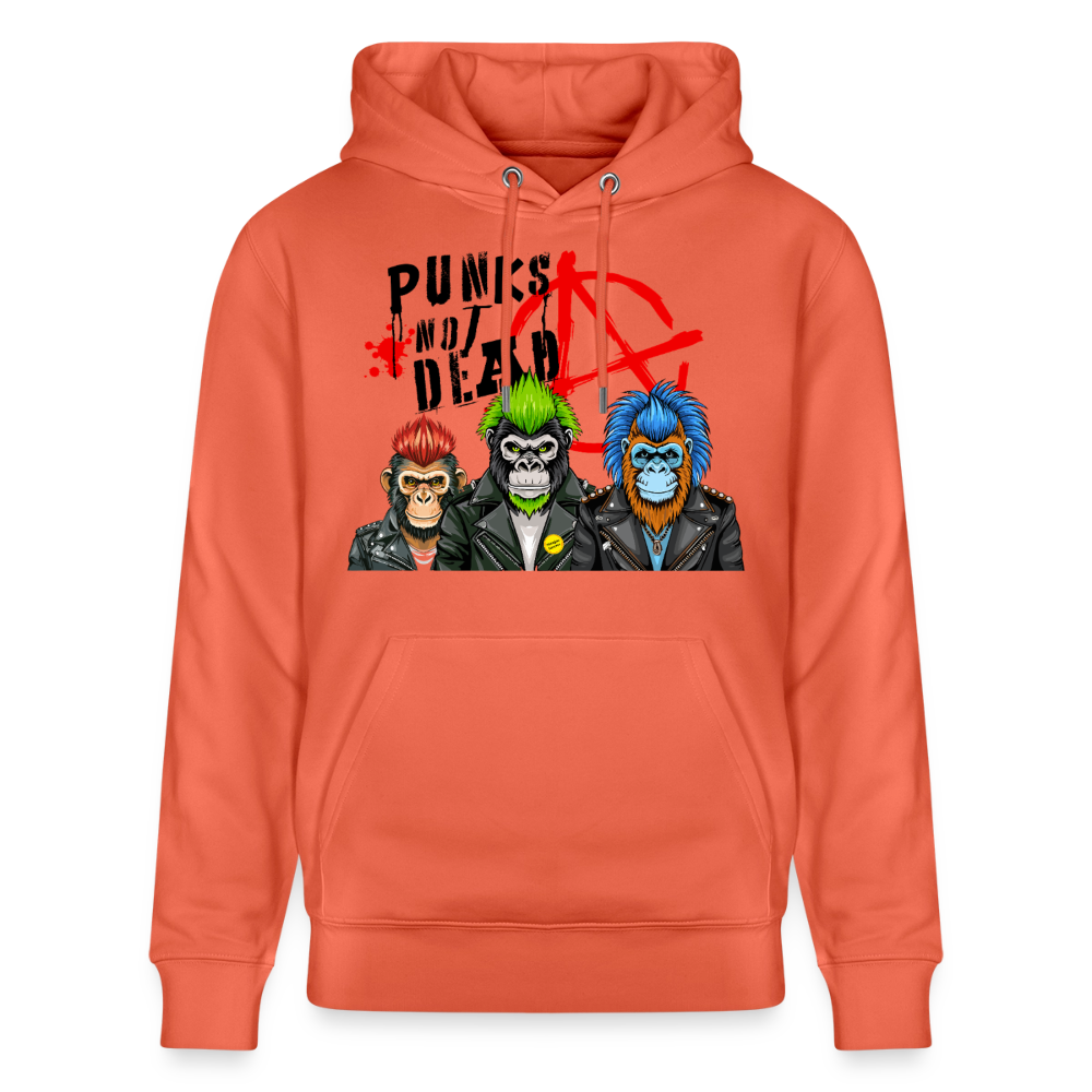 Punks Not Dead Design – Unisex Bio-Hoodie - Hellrot