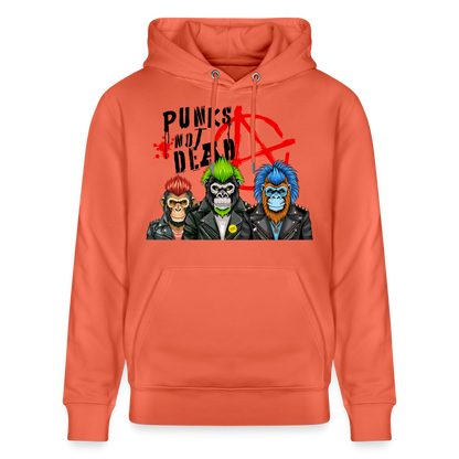 Punks Not Dead Design – Unisex Bio-Hoodie - Hellrot