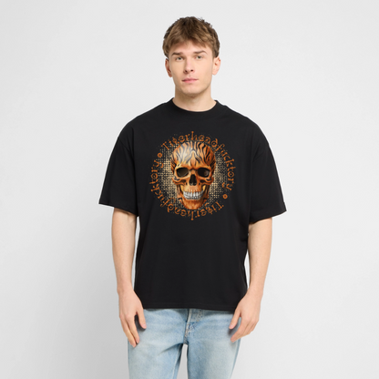 Tiger Skull Design – Oversized Unisex Bio T-Shirt - Schwarz