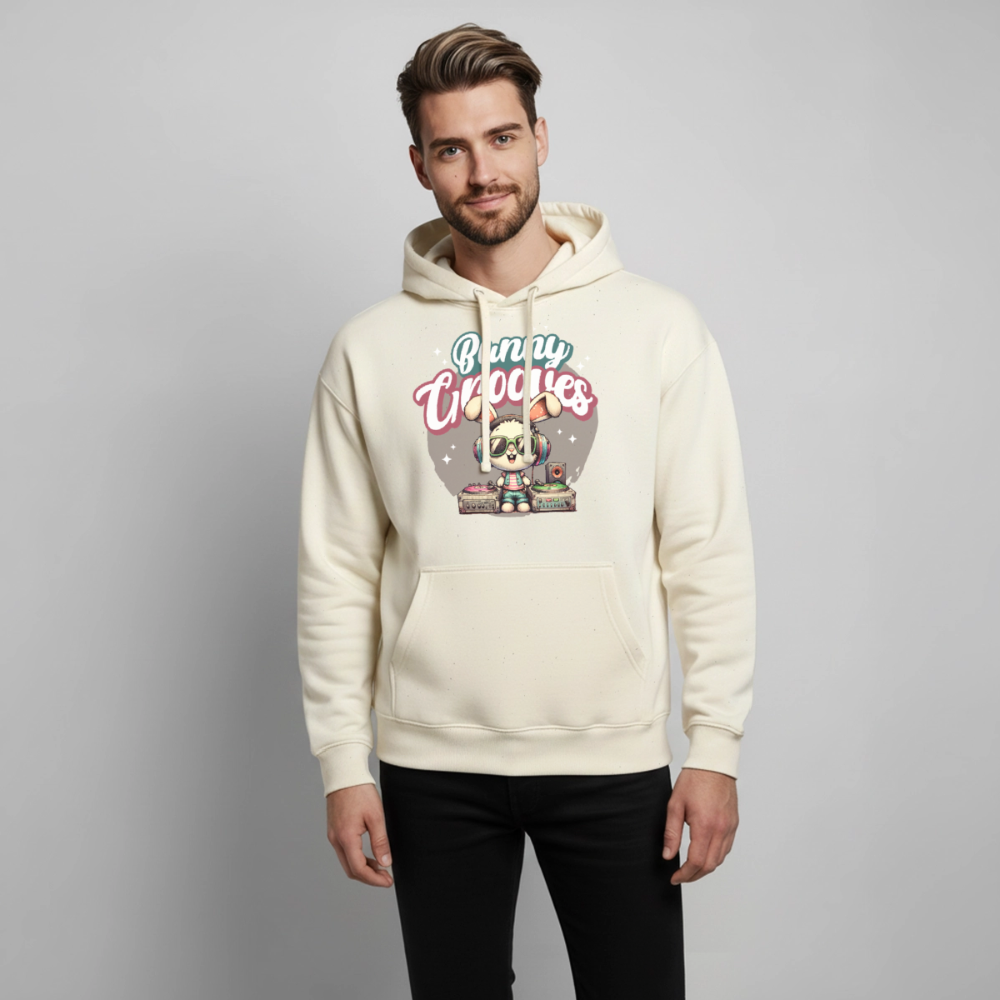 Bunny Grooves Design – Oversized Unisex Hoodie - Natur