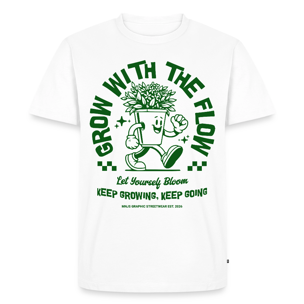 Keep Growing Design – Männer Premium T-Shirt - Weiß