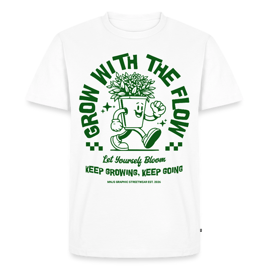Keep Growing Design – Männer Premium T-Shirt - Weiß