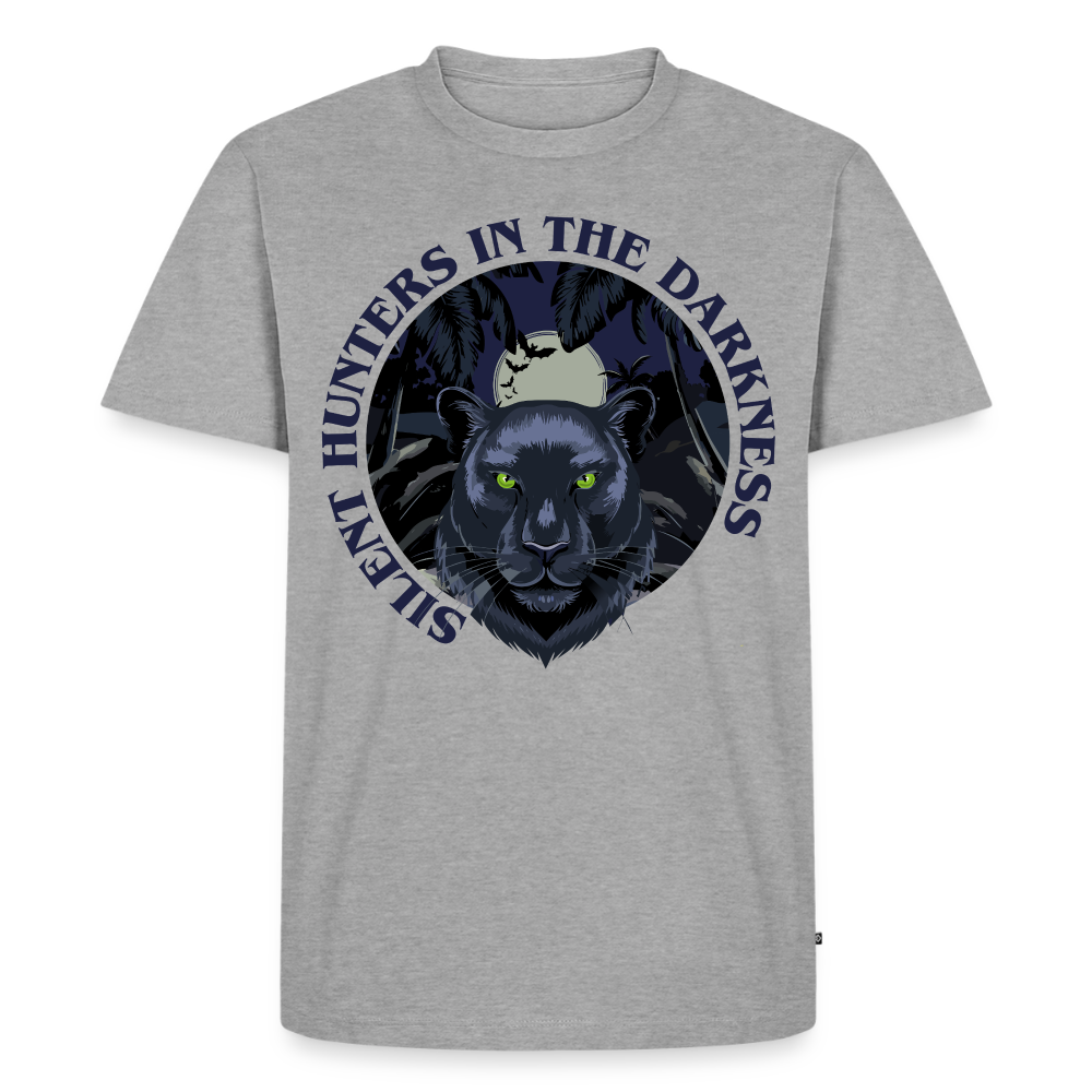 Silent Hunter Design – Männer Premium T-Shirt - Grau meliert