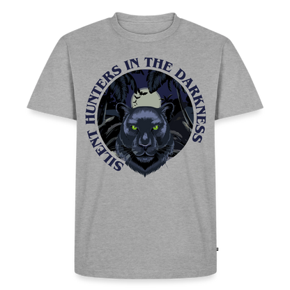 Silent Hunter Design – Männer Premium T-Shirt - Grau meliert