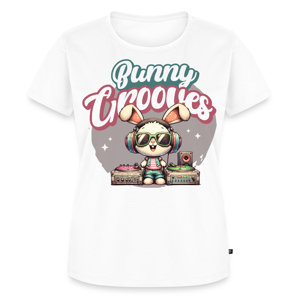 Bunny Grooves Design – Frauen Premium T-Shirt - Weiß