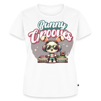 Bunny Grooves Design – Frauen Premium T-Shirt - Weiß