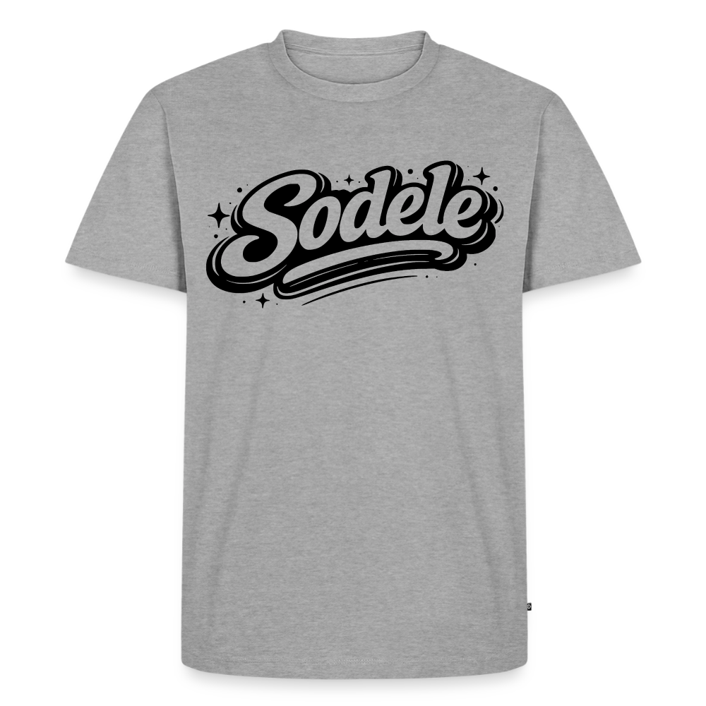 Sodele Design – Männer Premium T-Shirt - Grau meliert