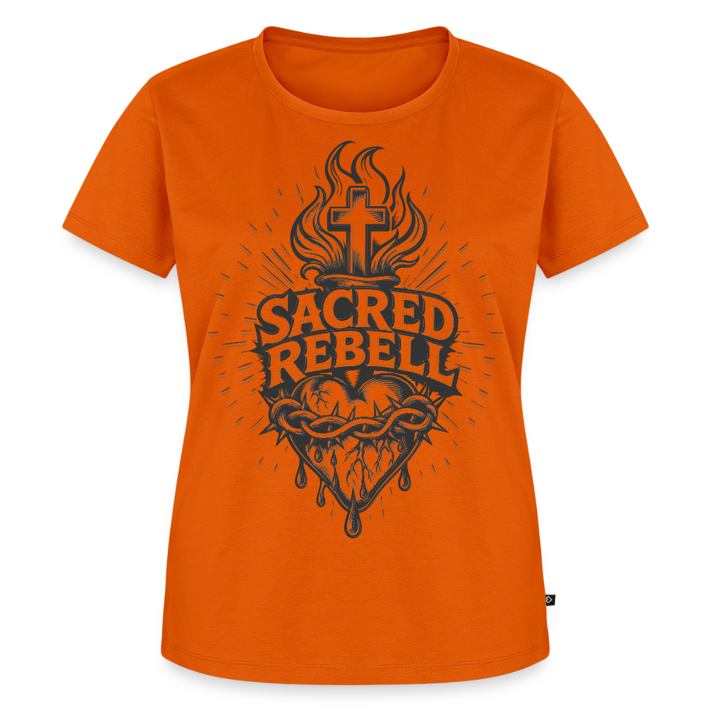 Sacred Rebell Design – Frauen Premium T-Shirt - Orange 
