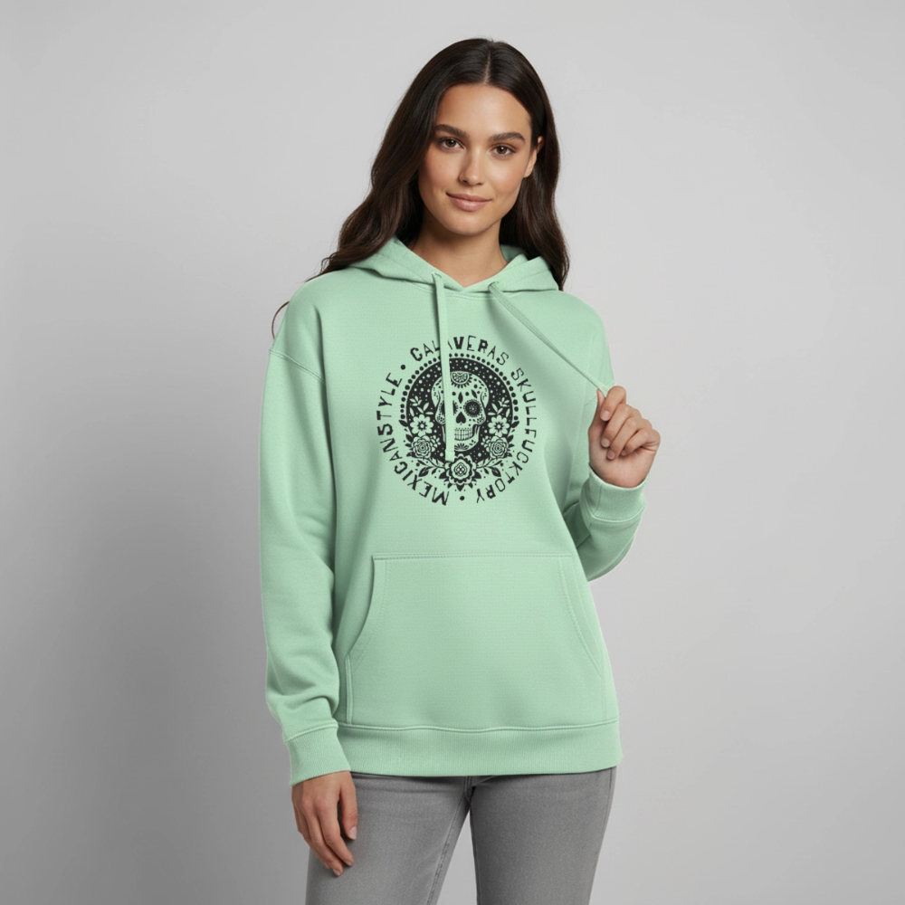 Sugar Skull Black Design - Oversized Unisex Hoodie - Nebeljade