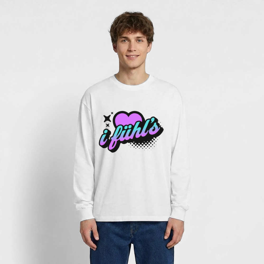 i fühl‘s Design – Oversized Langarmshirt - Weiß