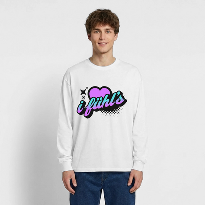 i fühl‘s Design – Oversized Langarmshirt - Weiß