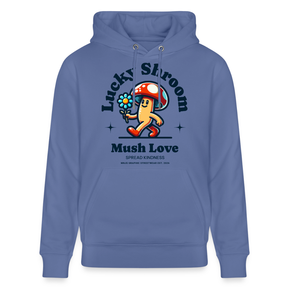 Lucky Shroom Design – Unisex Bio-Hoodie - Blau