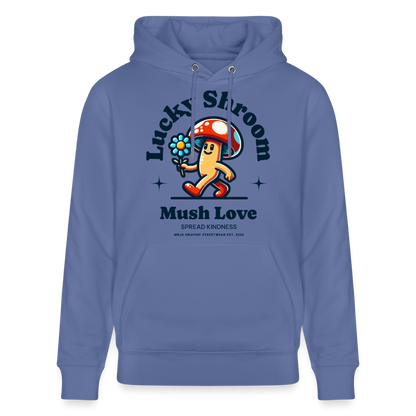 Lucky Shroom Design – Unisex Bio-Hoodie - Blau