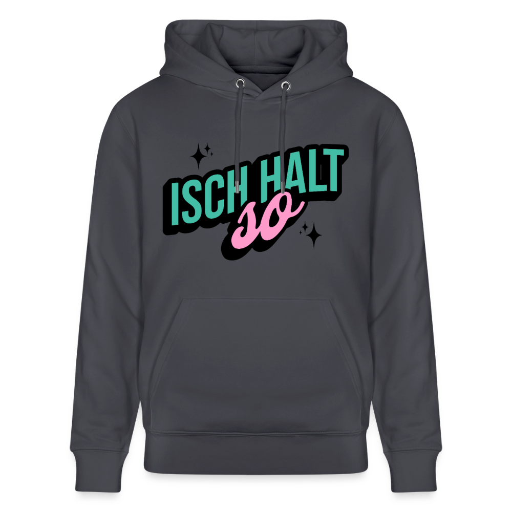 Isch halt so Design – Unisex Bio-Hoodie - Indigoblau
