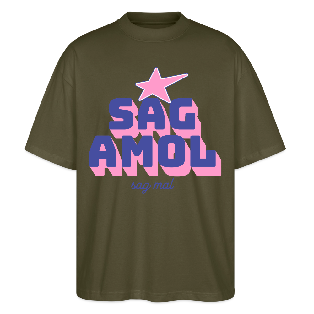 Sagamol Design – Oversized Unisex Bio T-Shirt - Khaki