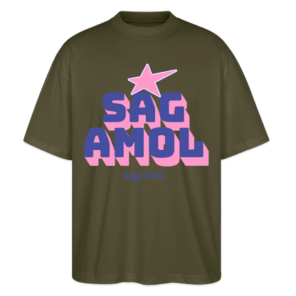 Sagamol Design – Oversized Unisex Bio T-Shirt - Khaki