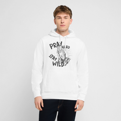 Betende Hände Design – Unisex Bio-Hoodie - Weiß