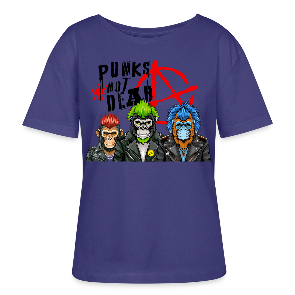 Punks Not Dead Design – Rundhals Frauen Bio-T-Shirt - Dämmerung