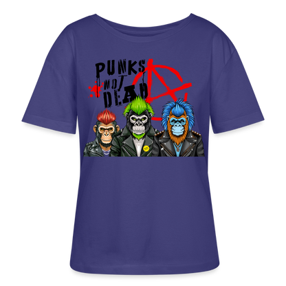 Punks Not Dead Design – Rundhals Frauen Bio-T-Shirt - Dämmerung