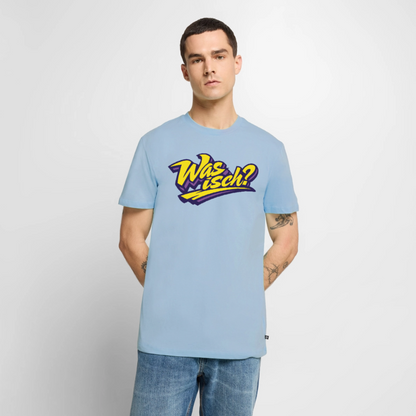 Was isch? Design – Männer Premium T-Shirt - Hellblau