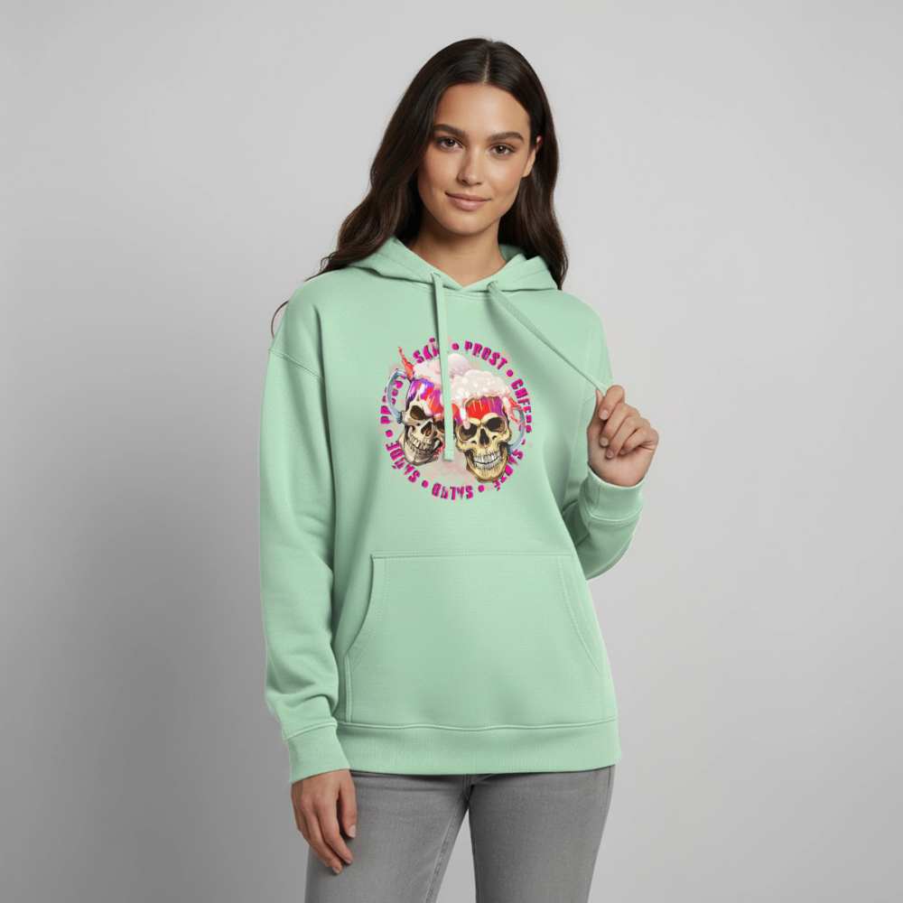 Party Skull Design Pink – Oversized Unisex Hoodie - Nebeljade