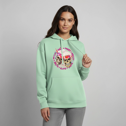 Party Skull Design Pink – Oversized Unisex Hoodie - Nebeljade