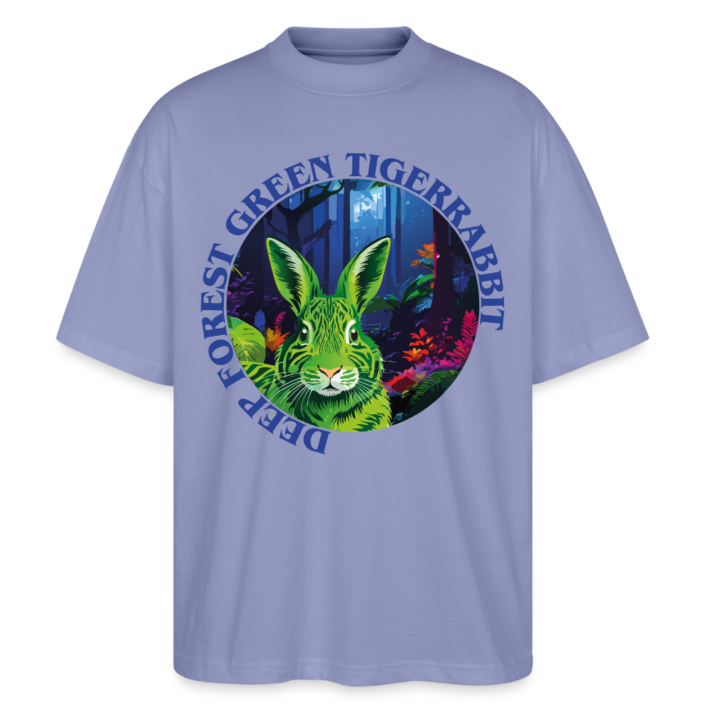 Tiger Rabbit Design – Oversized Unisex Bio T-Shirt - Violett
