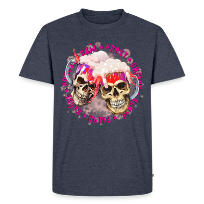 Party Skull Design Pink – Männer Premium T-Shirt - Jeansblau 