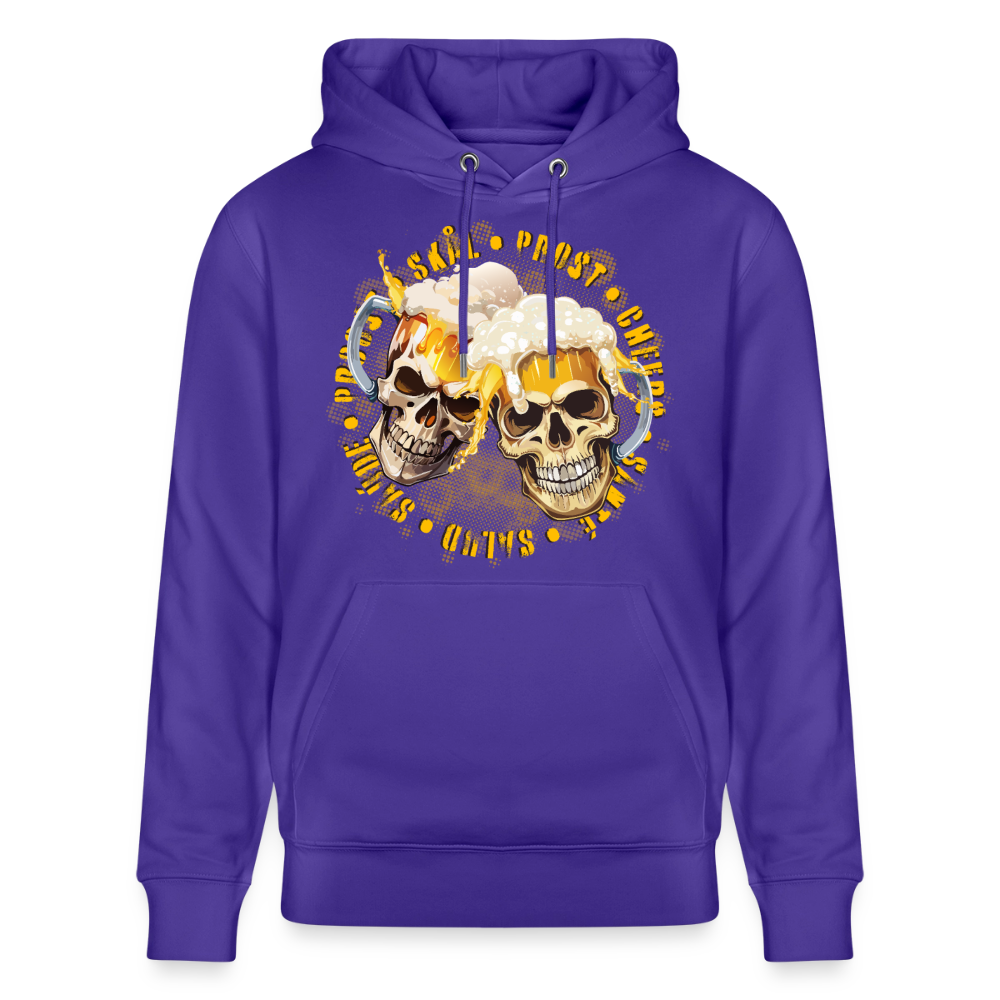 Party Skull Design – Unisex Bio-Hoodie - Purple Love 