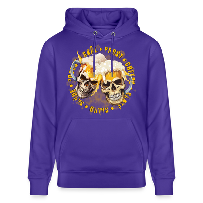 Party Skull Design – Unisex Bio-Hoodie - Purple Love 