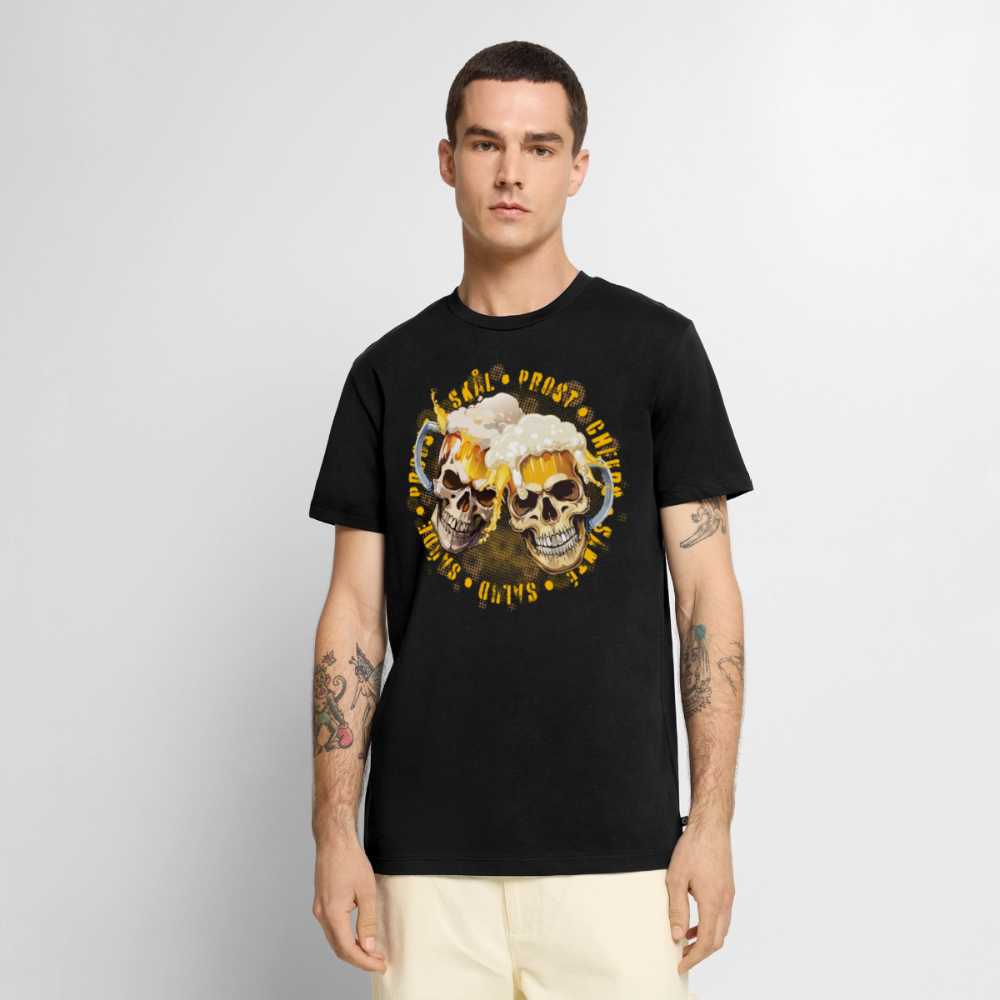 Party Skull Design – Männer Premium T-Shirt - Schwarz