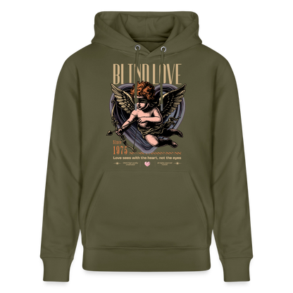 Blind Love Design – Unisex Bio-Hoodie - Khaki Grün