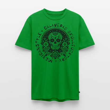 Sugar Skull Black Design - Männer Premium T-Shirt - Grün