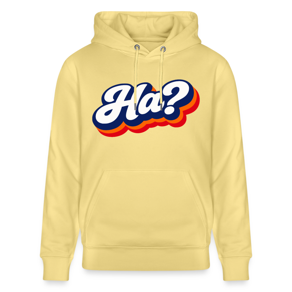 Ha? Design – Unisex Bio-Hoodie - Gelb Viva 