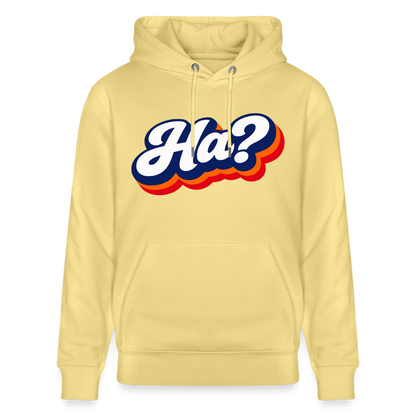 Ha? Design – Unisex Bio-Hoodie - Gelb Viva 