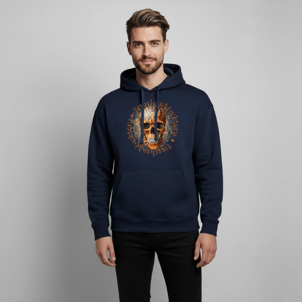 Tiger Skull Design – Oversized Unisex Hoodie - Navy