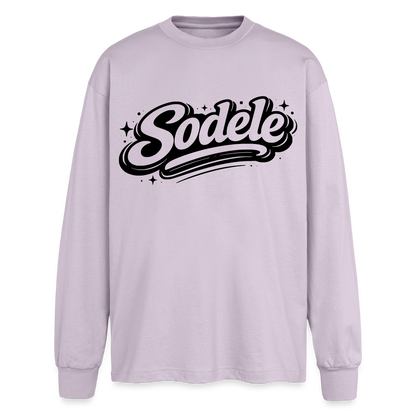Sodele Design – Oversized Langarmshirt - verblasstes Lila