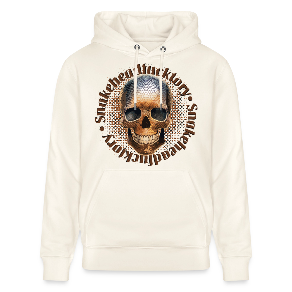 Snake Skull Design – Unisex Bio-Hoodie - Naturweiß 
