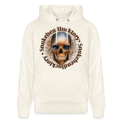 Snake Skull Design – Unisex Bio-Hoodie - Naturweiß 