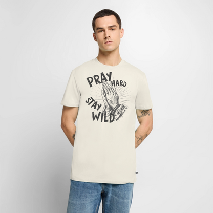 Play Hard Design – Männer Premium T-Shirt - Naturweiß