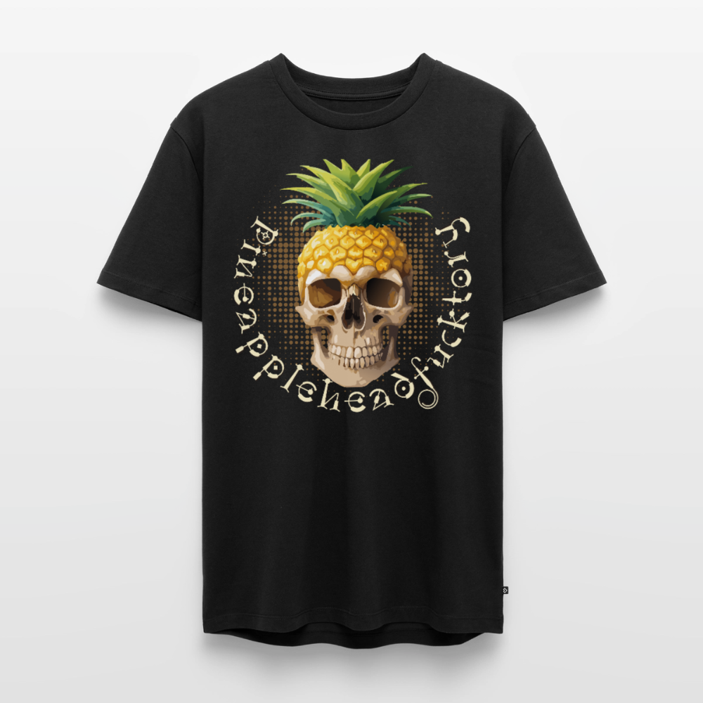 Pineapple Skull Design - Männer Premium T-Shirt - Schwarz