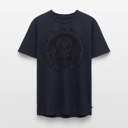 Sugar Skull Black Design - Männer Premium T-Shirt - Navy