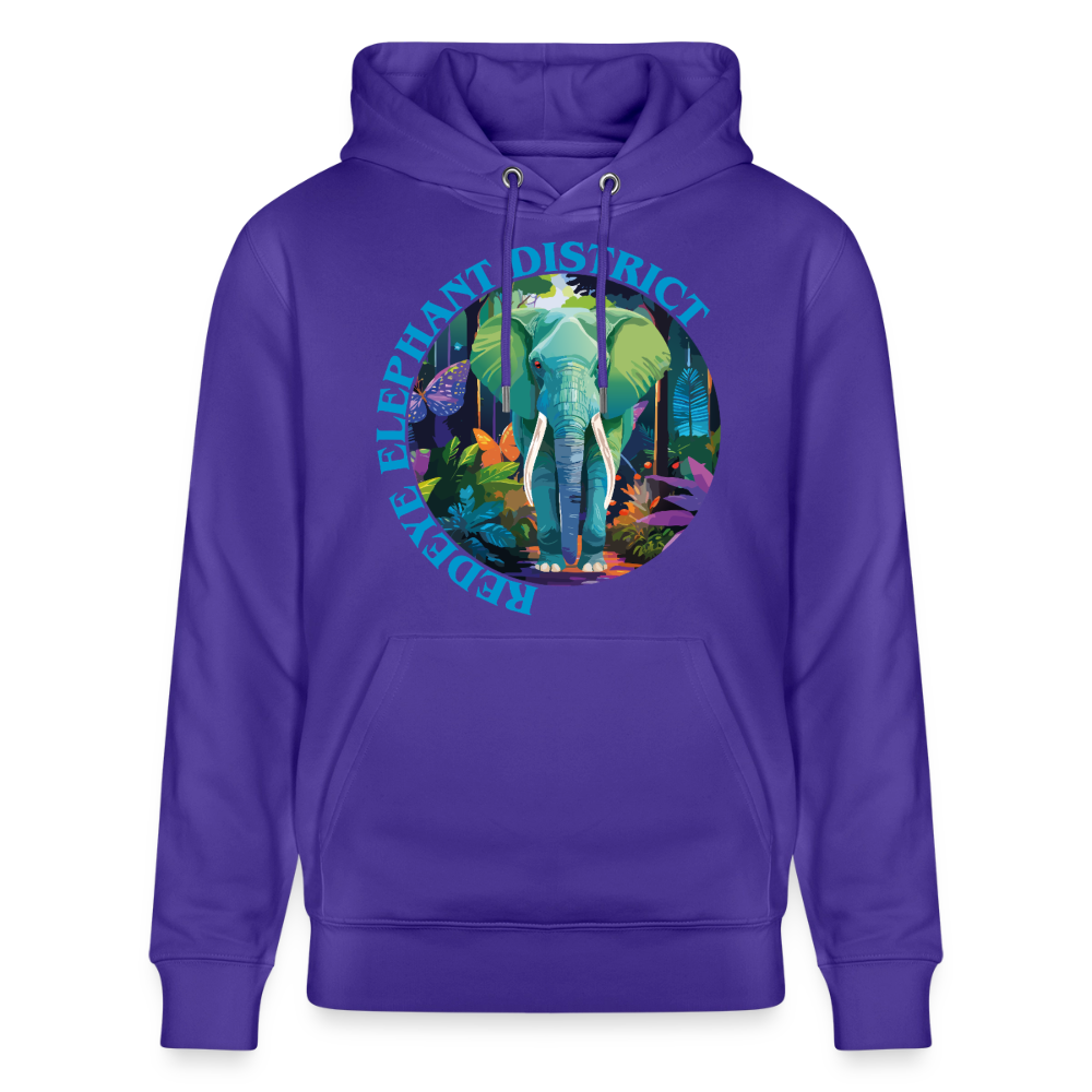 Elephant Design – Unisex Bio-Hoodie - Purple Love 