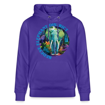 Elephant Design – Unisex Bio-Hoodie - Purple Love 