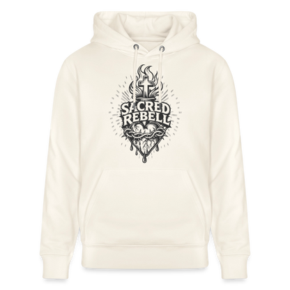 Sacred Rebell Design – Unisex Bio-Hoodie - Naturweiß 