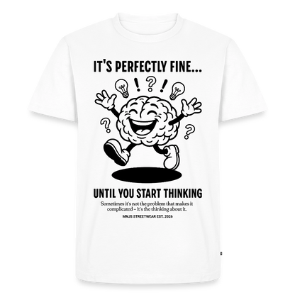 Brain Design – Männer Premium T-Shirt - Weiß
